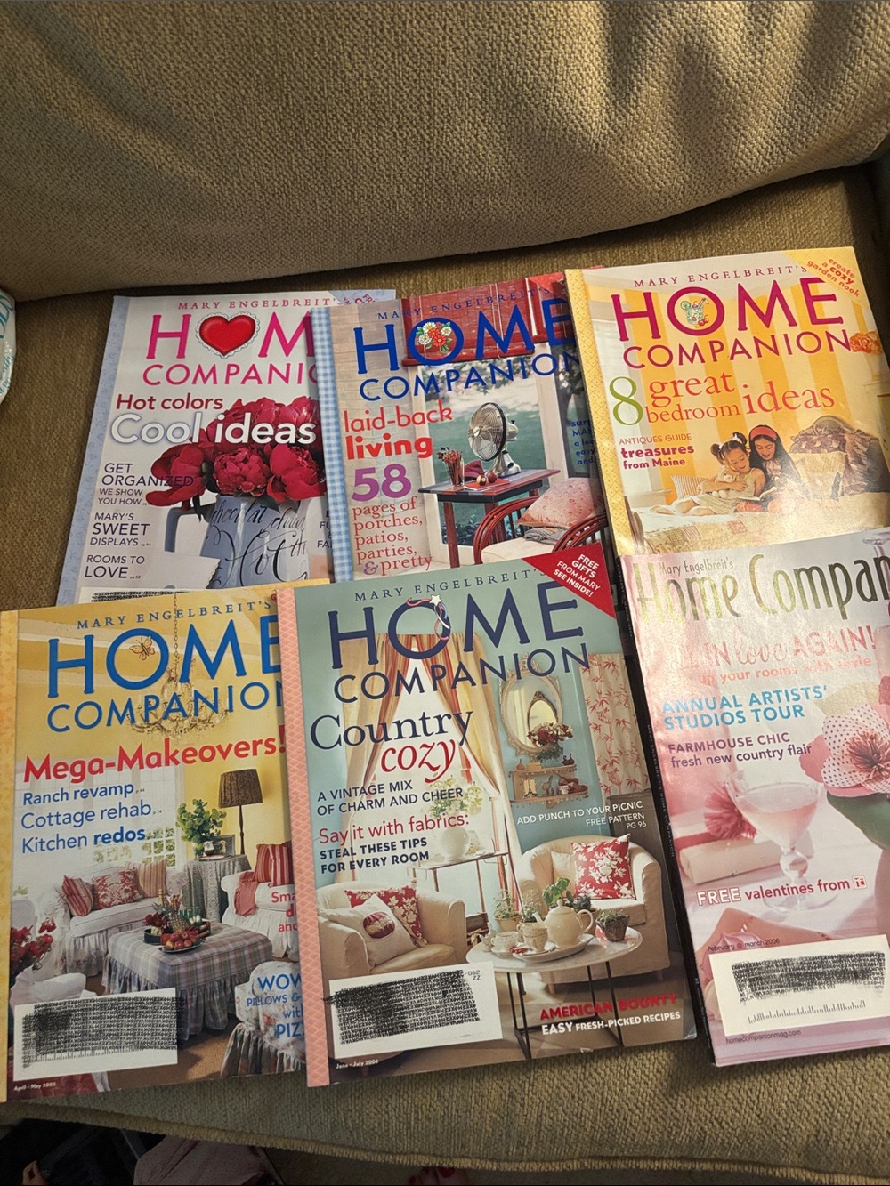 Mary Engelbreit Home Companion Bundle of six